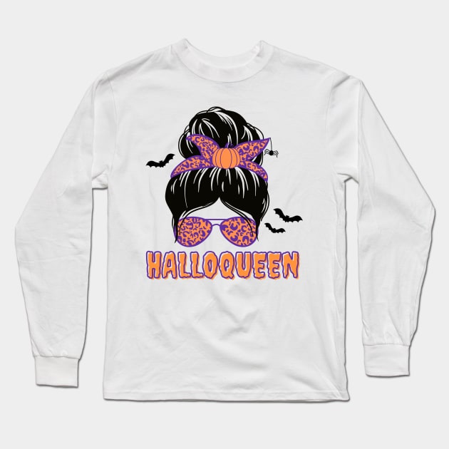 Happy Halloween girlys Long Sleeve T-Shirt by Lynns SunRise